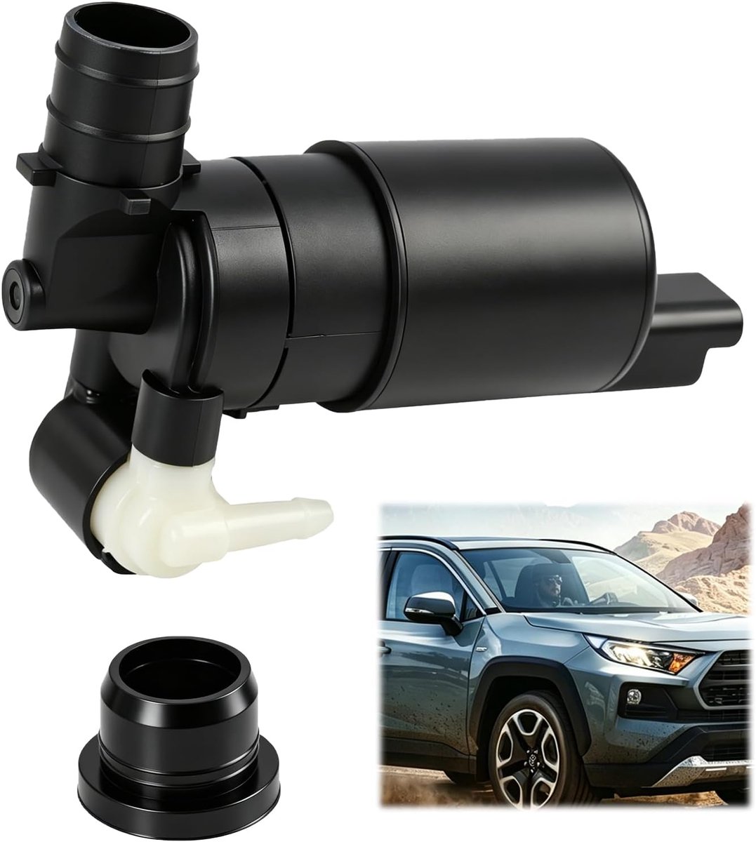 Waterpomp voor raamreiniging, compatibel met 106,207, 307, 308 en C2, C3, C4, C5, C8, waterpomp, vensterreiniging, compatibel met 9634558980, 6434.75, 643475, 9634558980, 6434.75