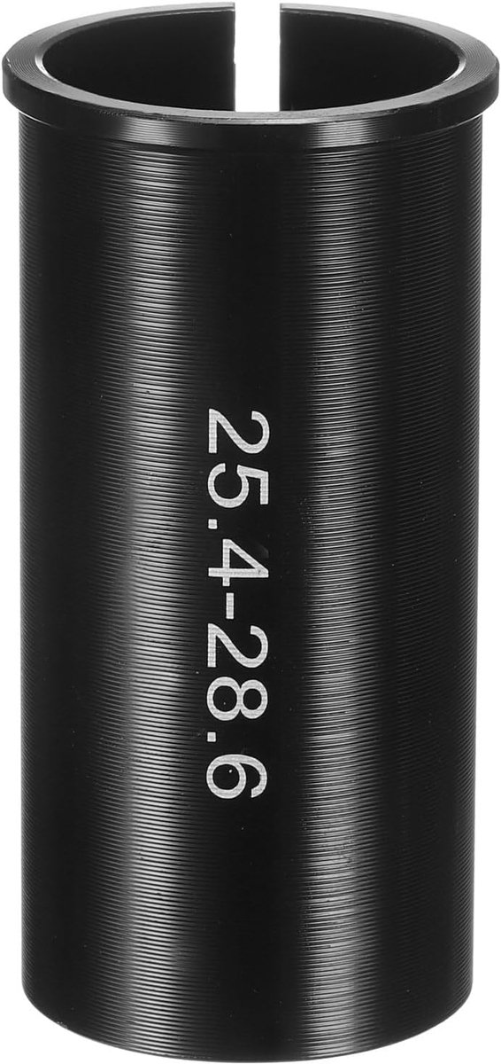 Zadelpennen verloophuls 25,4 mm tot 28,6 mm 60 mm lengte aluminium fiets reduceerhuls conversie zadelpennen adapter voor mountainbike racefiets citybike