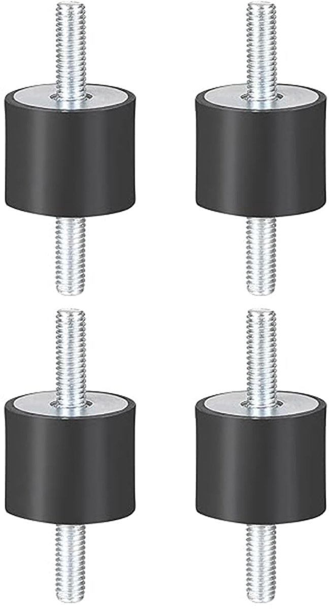 Rubberen buffers, 4 stuks M8 rubberen trilisolatiehouders, schokdemper, rubberen houder, anti-vibratie, silentblok-spoelen voor luchtcompressoren, waterpomp