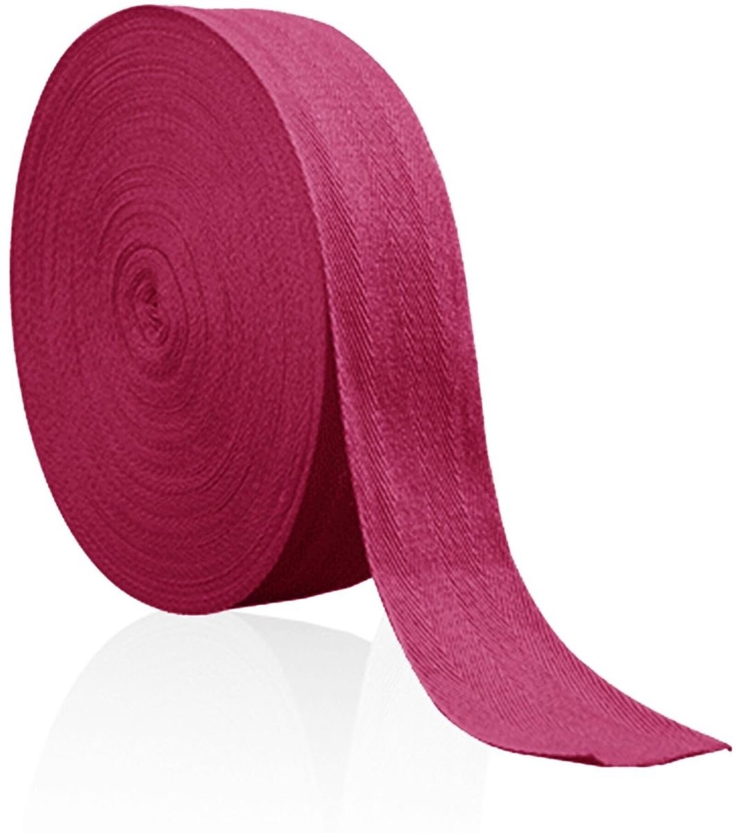 Tape, 25 mm, vlaggenband, natuurlijk wit/zwart/wit, visgraatroltape voor naaien, kleermakerij, knutselschort, 17 opties om uit te kiezen (paars)
