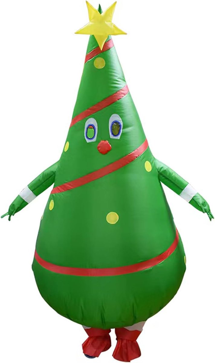 Opblaasbaar Kerstkostuum Opblazen Kerst Outfit Halloween Festival Kostuum Carnaval Xmas Pak