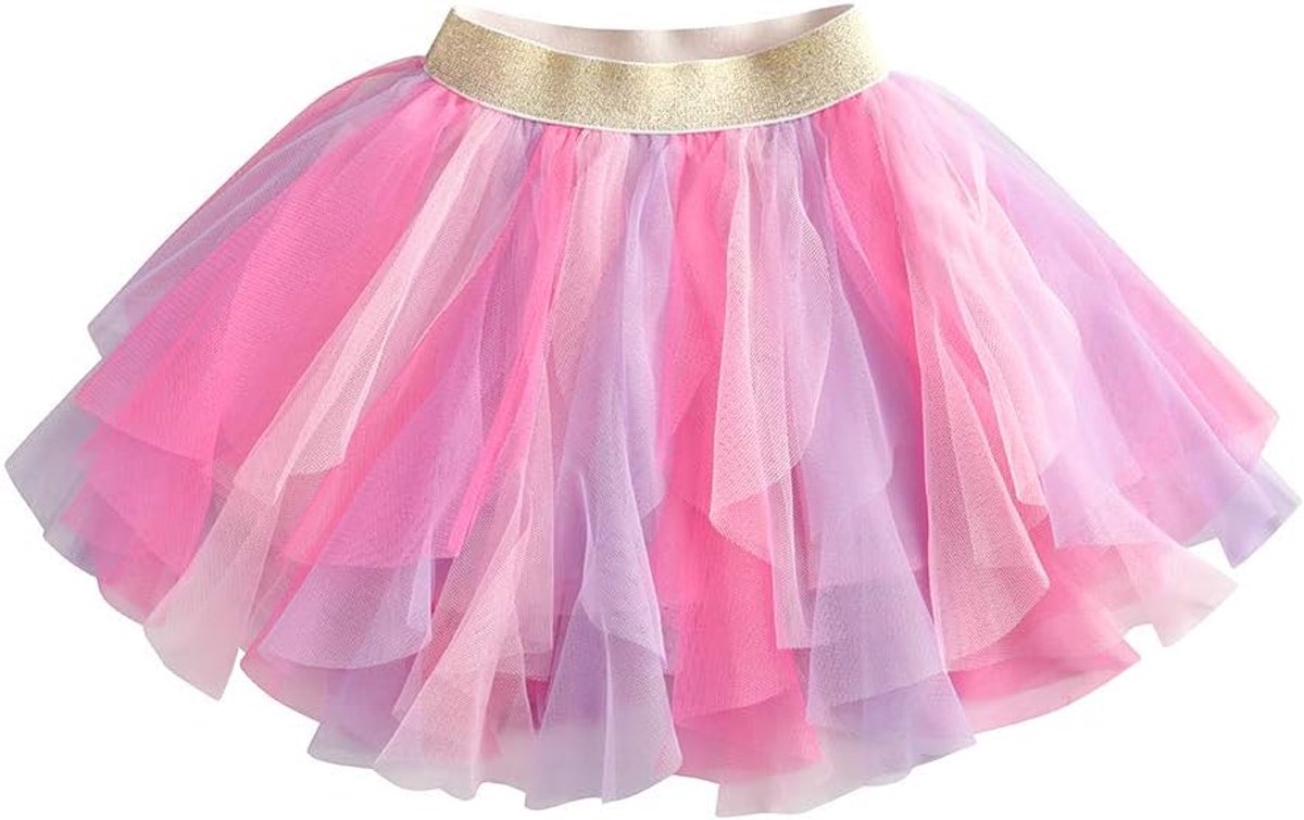 Meisjesrok, dansrok, tutu, prinses, baby, kinderen, rok, pailletten, balletrok, 2 - 8 jaar.