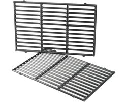 Set van 2 Gietijzeren Grillrooster voor Weber Genesis E-310 E-320 E-330 S-310 S-320 S-330(2011-2016) Gasbarbecues, Kookrooster Roosters, Reserveonderdeel voor Weber 7528 7524, 49,5 x 32,8cm
