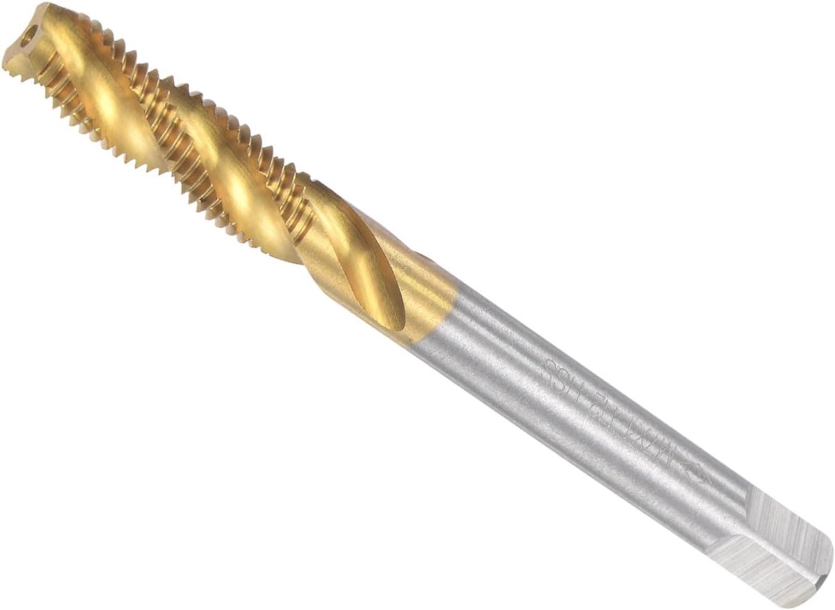 Spiraal schroefdraadmaat M7 x 1 3 fluiten draadsnijgereedschap hogesnelheidsstaal - (toepassingen: boren gaten en lijmmaterialen)