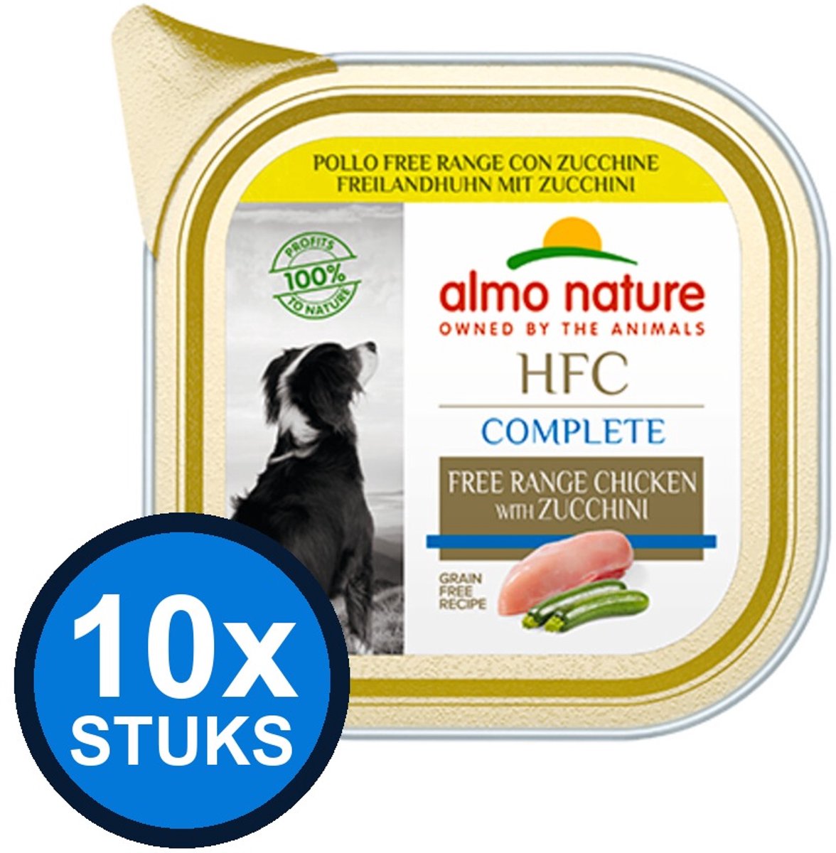 Almo Nature Almo Nature HFC dog alu complete vrije uitloop kip 85gr