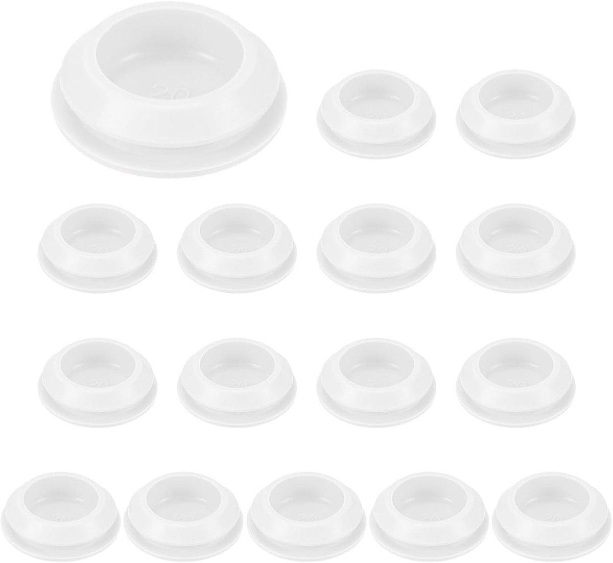 Set van 8 Siliconen Gatenpluggen, Snap-on Lockbare Plugs voor 20-22mm Gaten, Waterdichte Rubberpluggen voor Keuken en Bulkheads
