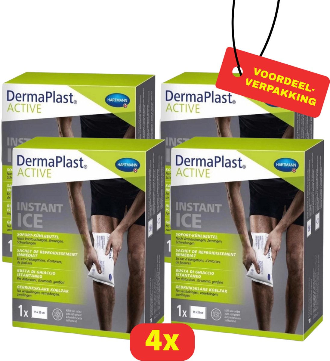 Dermaplast ACTIVE - Instant Ice Pack - Groot- 4x 15 x 25 cm - Voordeelverpakking!