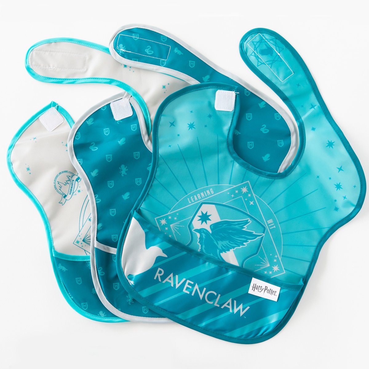 Bumkins - SuperBib® Baby Slab (3 stuks) - Harry Potter™ Ravenclaw (6-24 maanden)