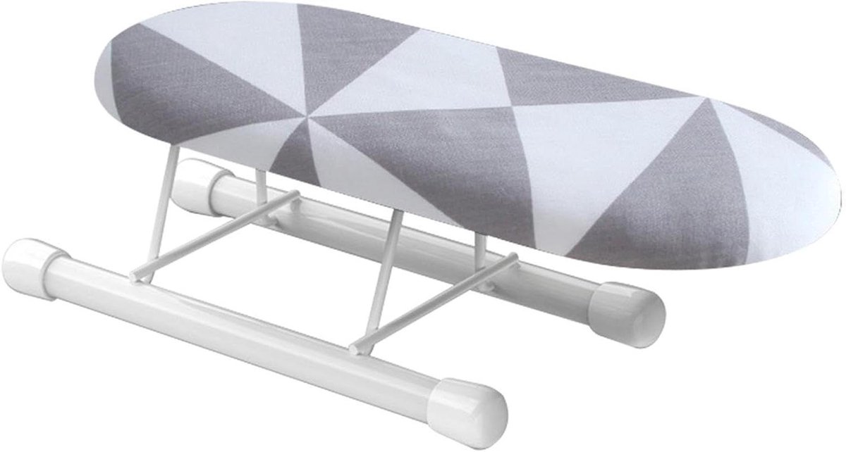 Mini Strijkplank - Opvouwbare Strijkplank - Snel Kreukels Verwijderen - Met Antislip Voetjes - 28 x 25 x 4 cm