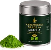 Mito Ceremoniële Matcha thee - Ceremonial Grade A+ - Rijk aan Antioxidanten - Matcha Poeder - Matcha thee - Matcha Latte - 50 gram