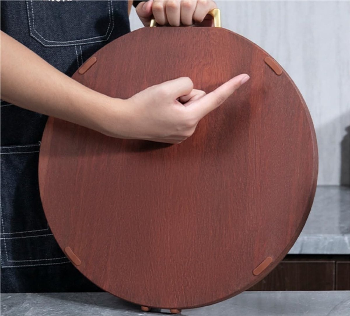 Houten Snijplank - Hakblok Keukenplank - Keuken Voorbereiding - Gepersonaliseerd Cadeau - 36x36cm - Niet gespecificeerd — cadeau in Cadeau-ideeën - foto 3