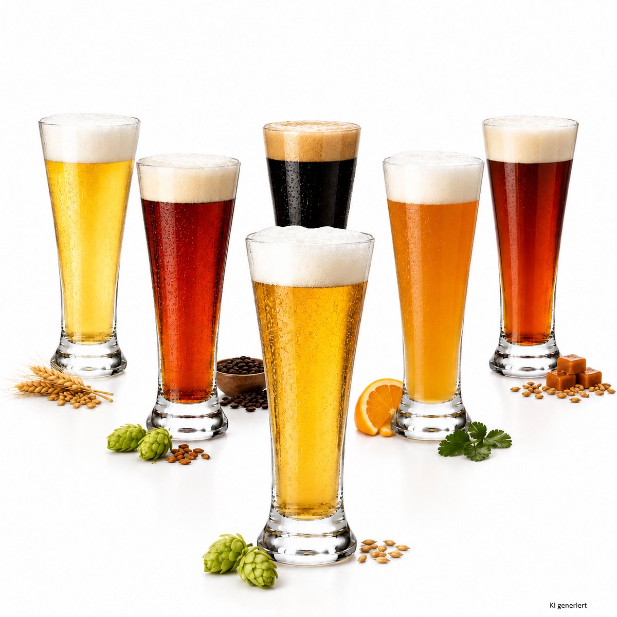 6-delige set BERND PUB bierglas 0,3L conisch – 42199