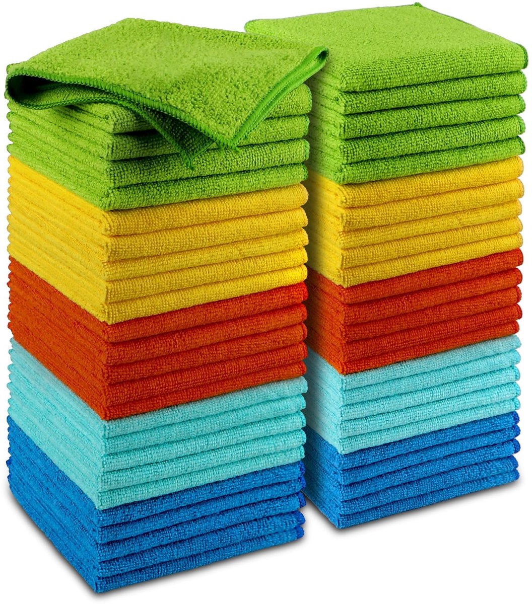 SolidKeus - Set van 24 Microvezeldoeken voor Multifunctioneel Gebruik