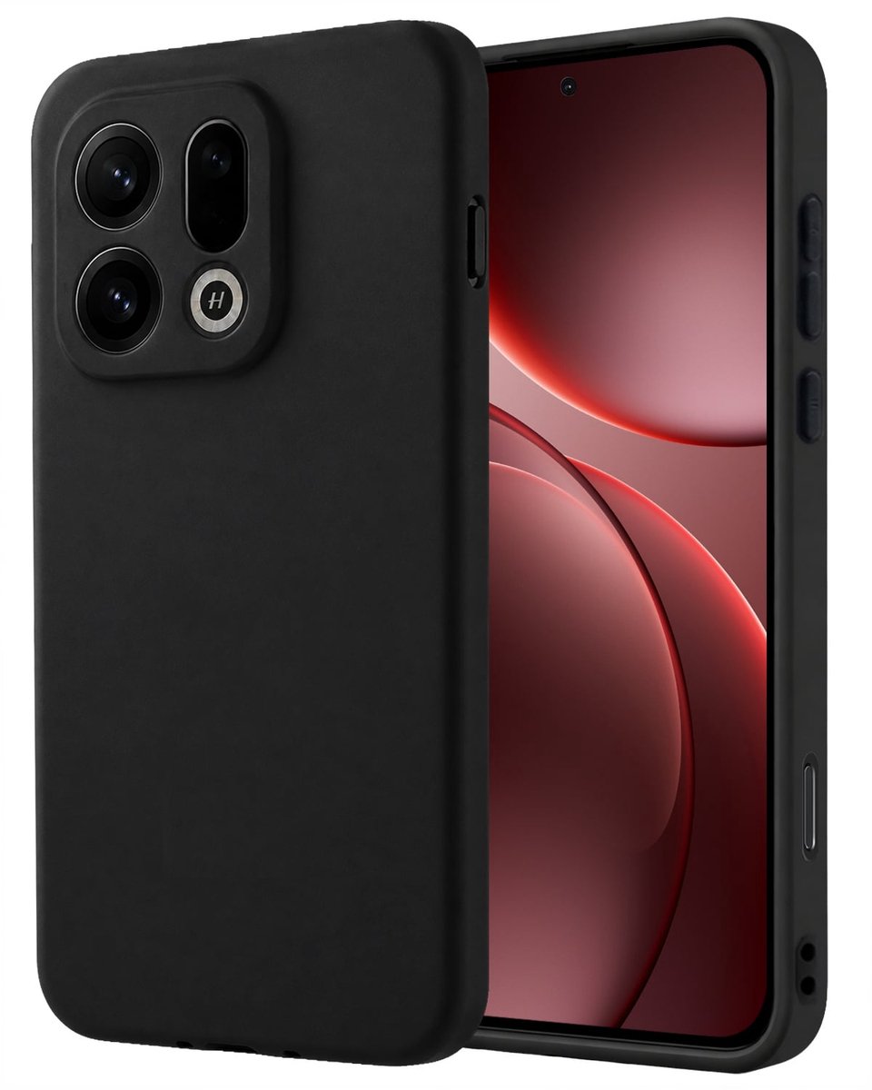 Hoesje - Geschikt voor OPPO Find X9 Pro - Sterk & Shockproof - Hoes Cover - Siliconen Case - Zwart