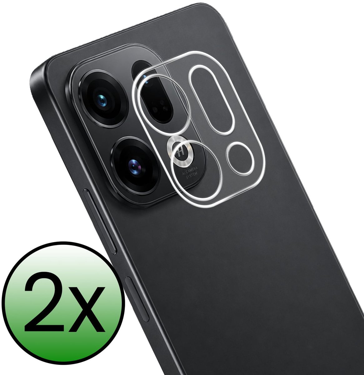 Camera Lens Protector - 2 Stuks Geschikt voor OPPO Find X9 - Camera Screenprotector Beschermglas - Gehard Glas - Tempered Glass - Screen Protector
