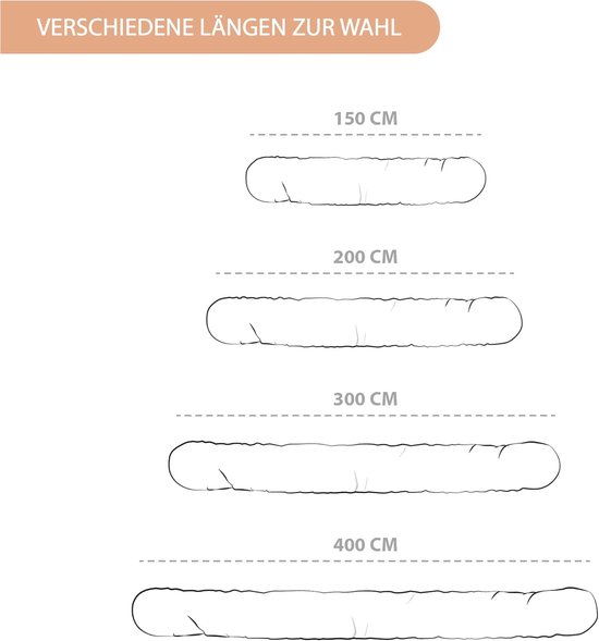 Lange Slaapkussen - Lichaamskussen Nekrol - Ontspannen Slapen - Aanpasbare Vorm - 200 cm - Bruin — afbeelding 5