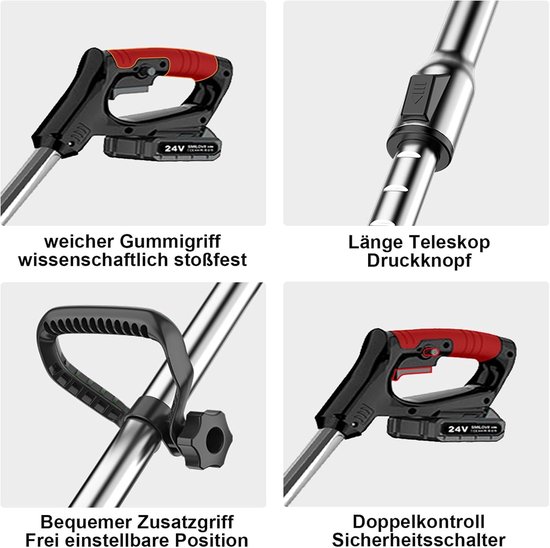 Onkruidborstel Electrisch - Bosmaaier - Grastrimmers met Accu - Onkruidverwijderaar — afbeelding 4