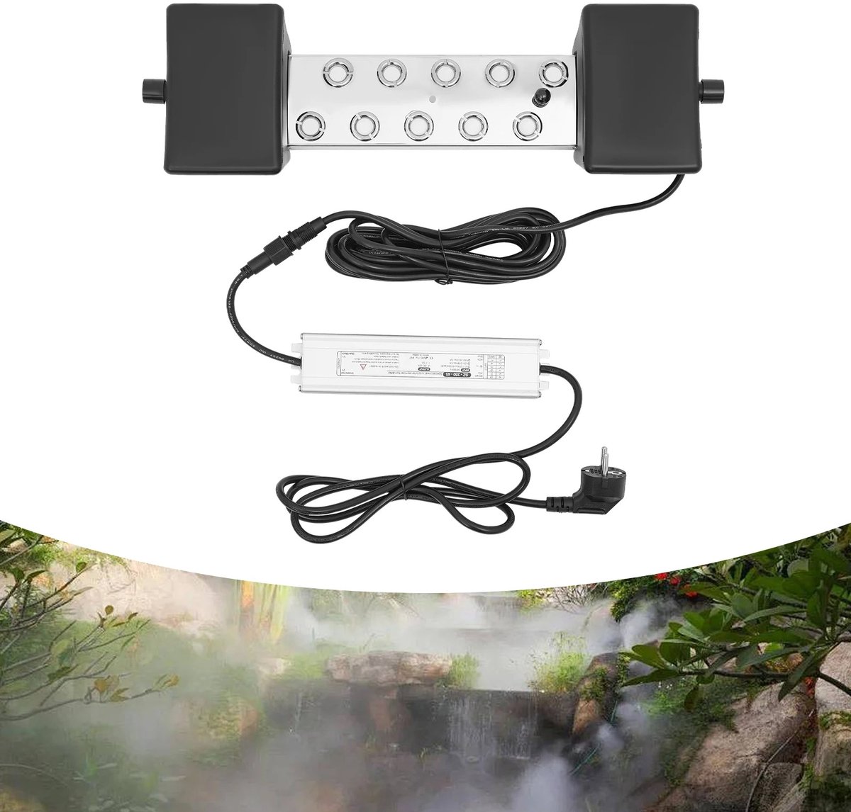 Seth Select Mistmaker Vijver - Fogger - Mist Machina - Ultrasone vernevelaar - Mistmaker - 350W - 10-kops - Met Vlotter