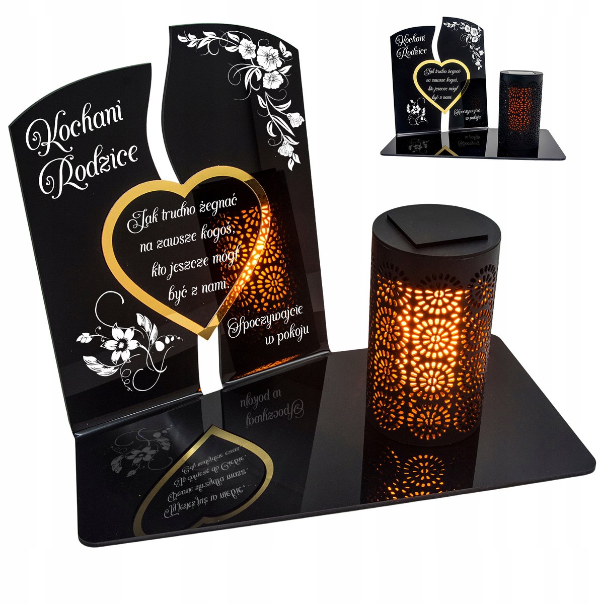 Zonne-graflicht voor Ouders - Elegante Herdenkingsdecoratie