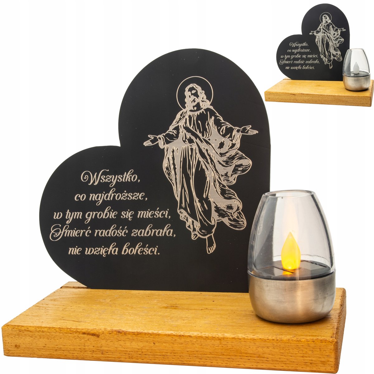 Solar Grafsteenlamp Dennenboom - Duurzaam en Weerbestendig