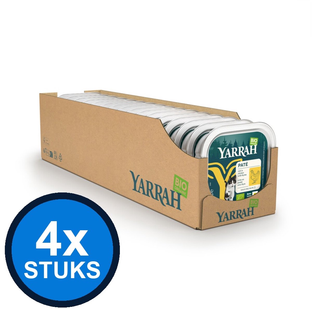 Yarrah Yarrah dog bio alu paté grvr mix Multipack 6x150gr