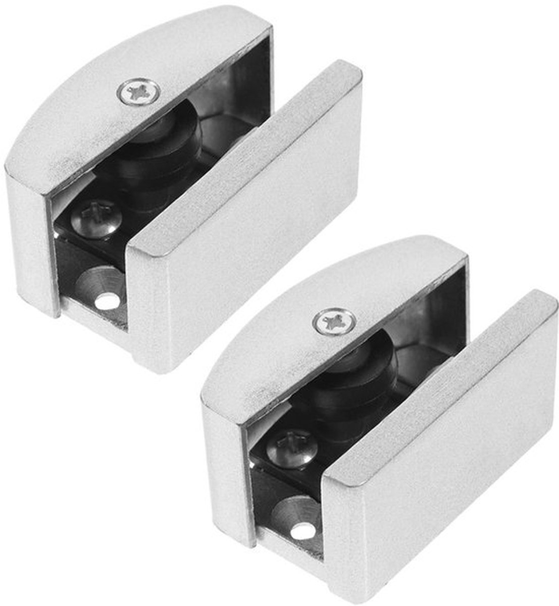 Deurstopper - Deurbuffer - Deurstoppers voor binnen - Deurstopper zelfklevend - Deurvastzetter - Aluminiumlegering/Rubber - Douchegeleiding