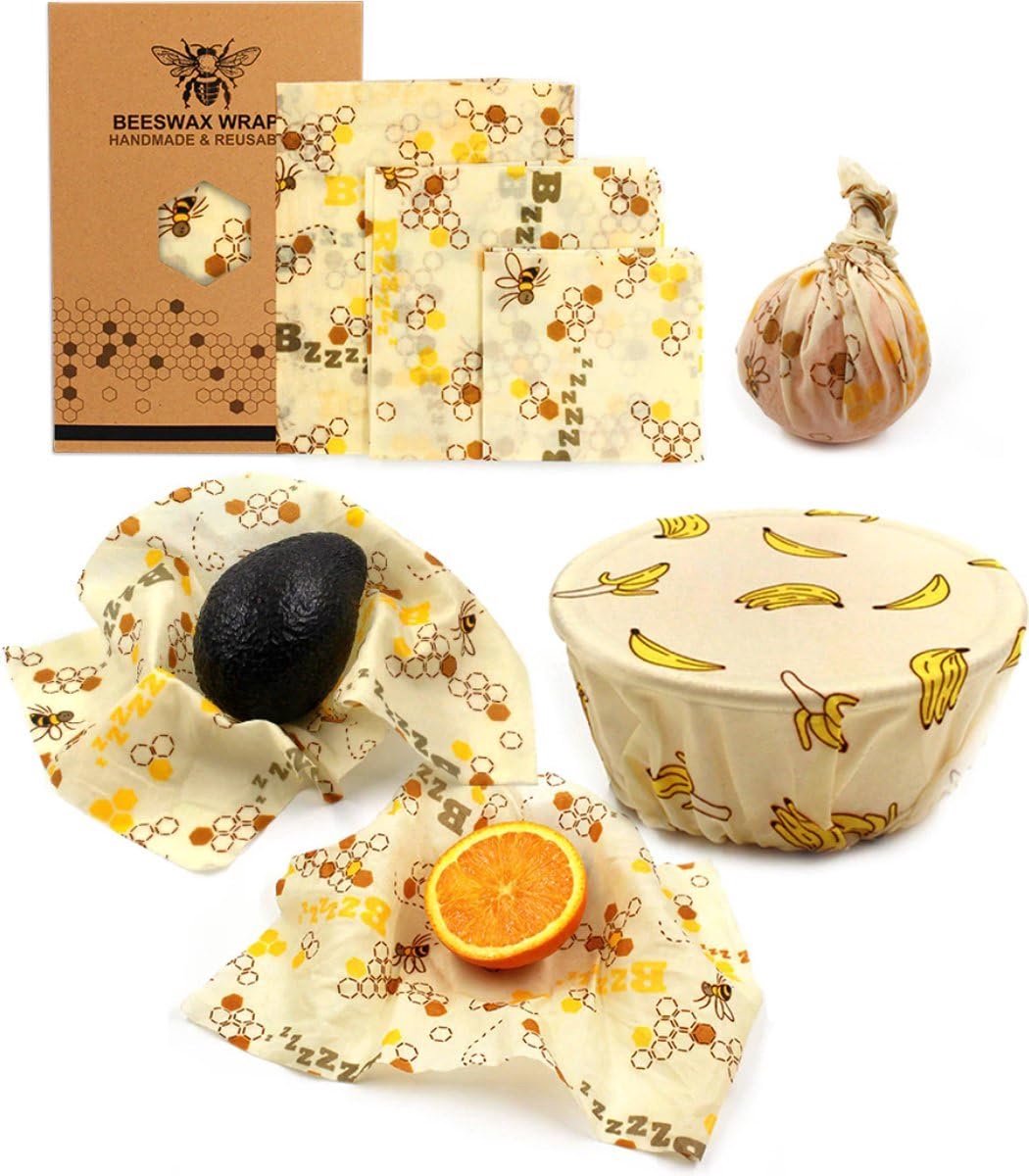 Okado Bijenwasdoeken Set – Herbruikbare Food Wraps – 3 Maten