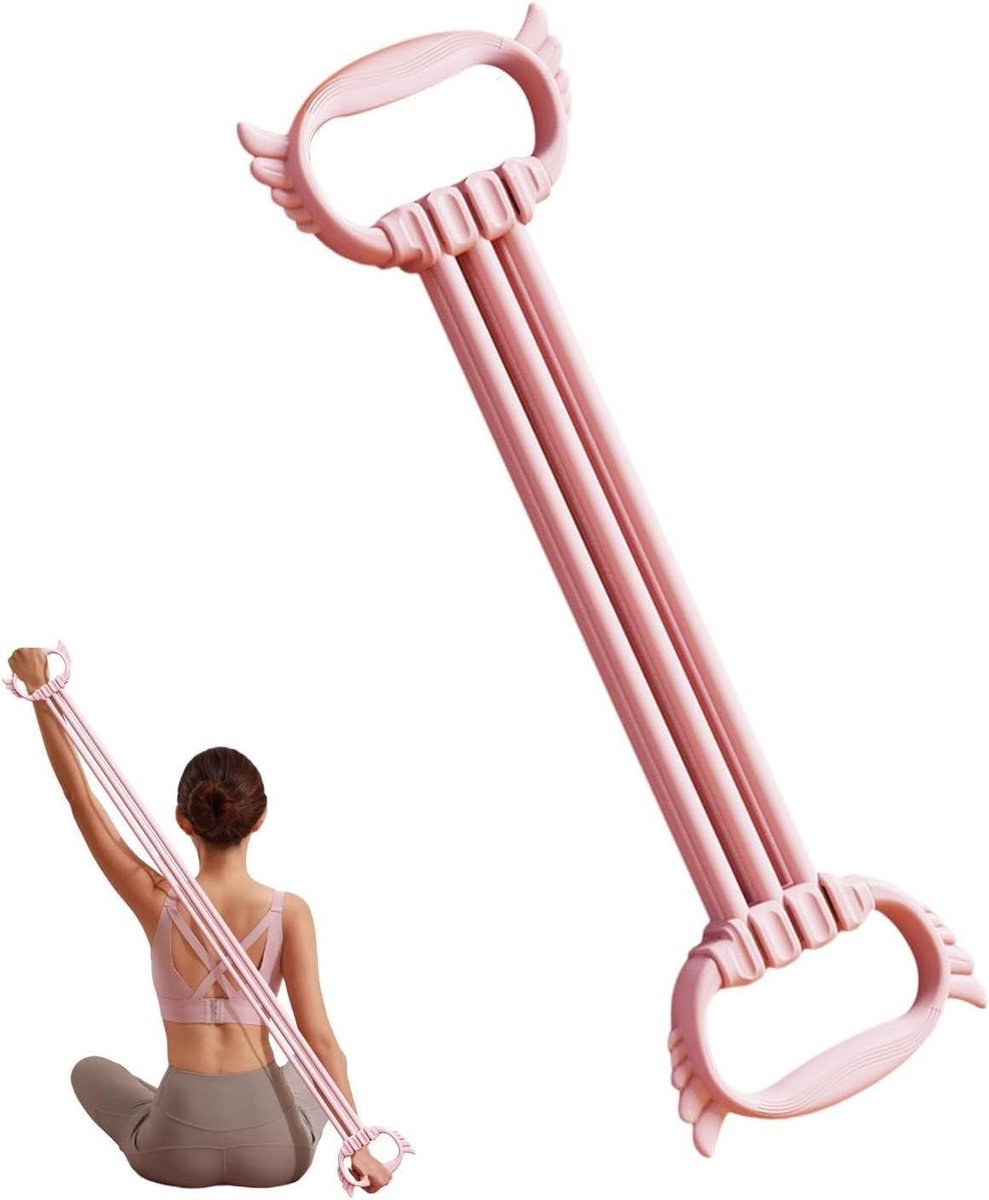 Rugoefeningsband - Weerstandsband Achtvorm - Lichaamsvorming Thuis - Gebalanceerde Krachttechnologie - 60 cm - Niet gespecificeerd
