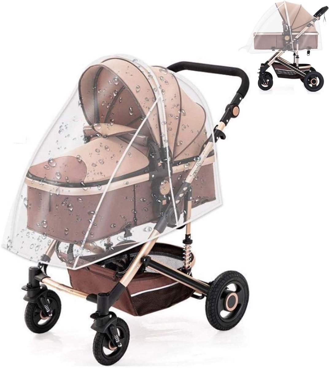 SolidKeus - Universele Regenhoes voor Buggy en Kinderwagen