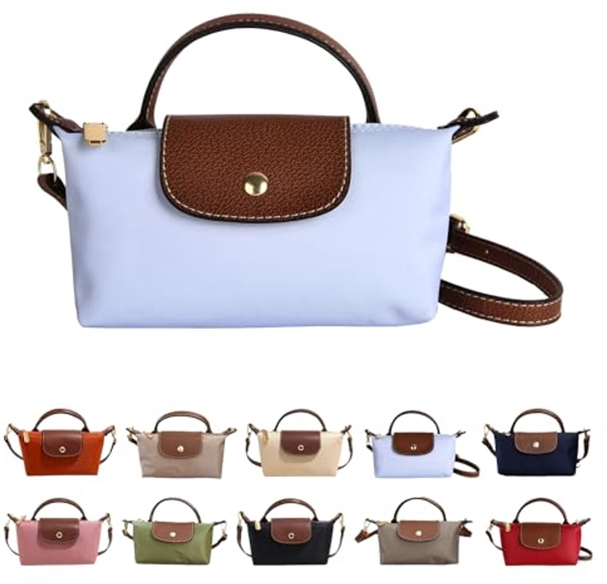 Casalora Mini Crossbody Tas voor Vrouwen - Kleine Schoudertas met Verstelbare Band - Ruim Design met Ritszakken voor Telefoon en Sleutels - Lichtgewicht en Duurzaam PU Leer - Modieuze Kleuren voor Dagelijks Gebruik en Reizen