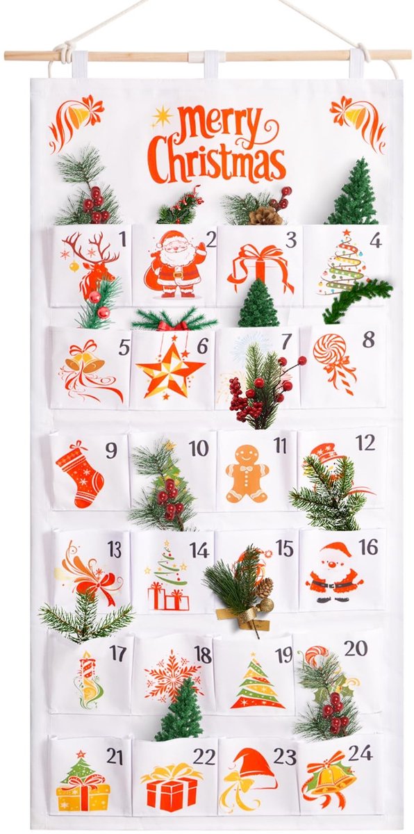 SolidKeus - Kerst Advent Kalender met 24 Vakken voor Verrassingen