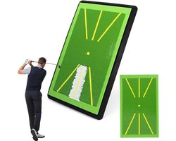 Verwisselbare 2-delige golfmat voor binnen en buiten, ideale trainingsoplossing voor golfers