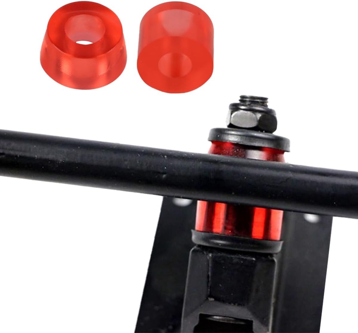 4-Pack Skateboard Bushings en Shock Pads - Essentiële Accessoires voor Skateboarden, Verbeter Grip en Comfort
