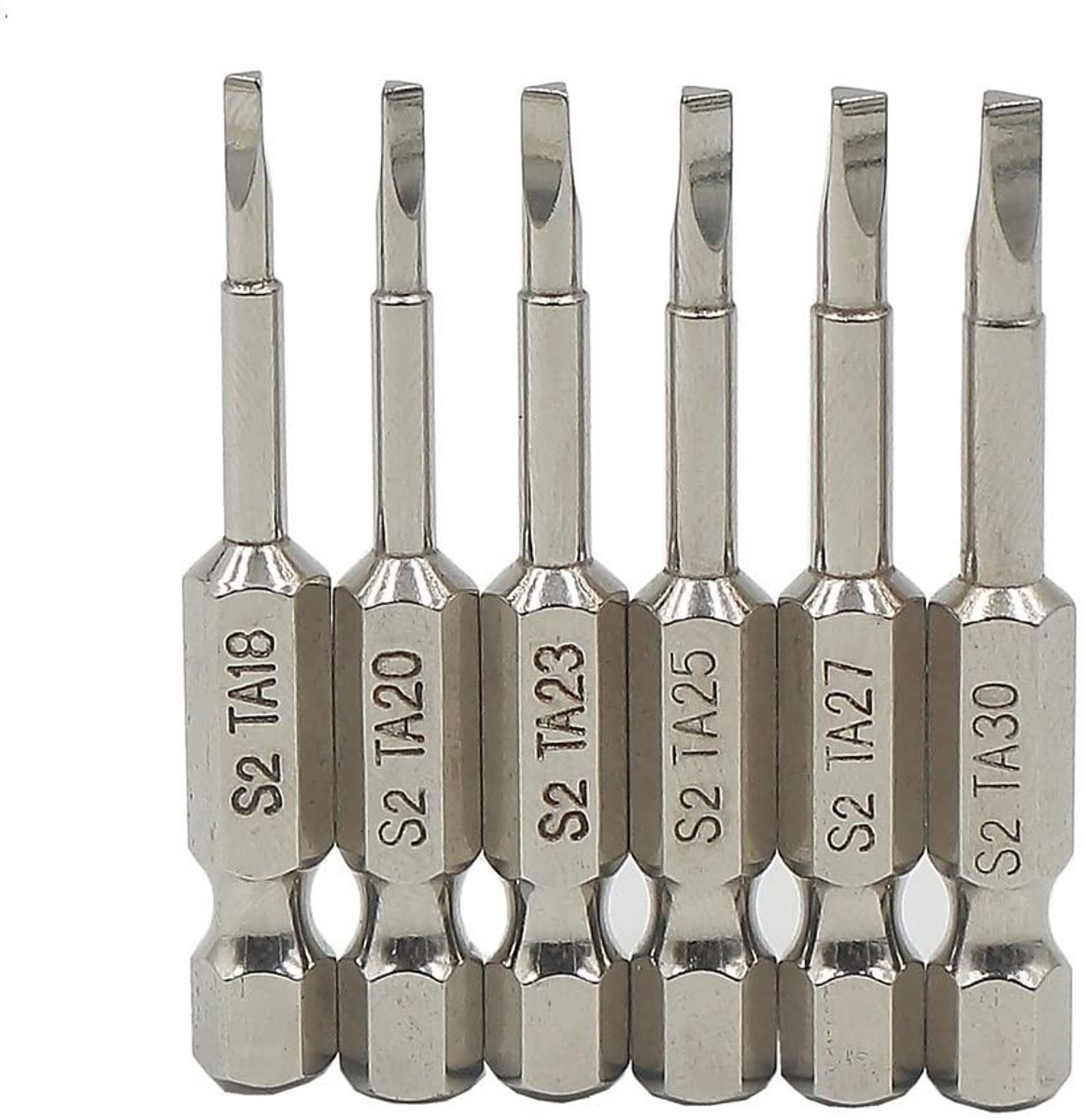 SolidKeus - Set van 6 Magnetische Driehoekige Schroevendraaier Bits van S2 Staal