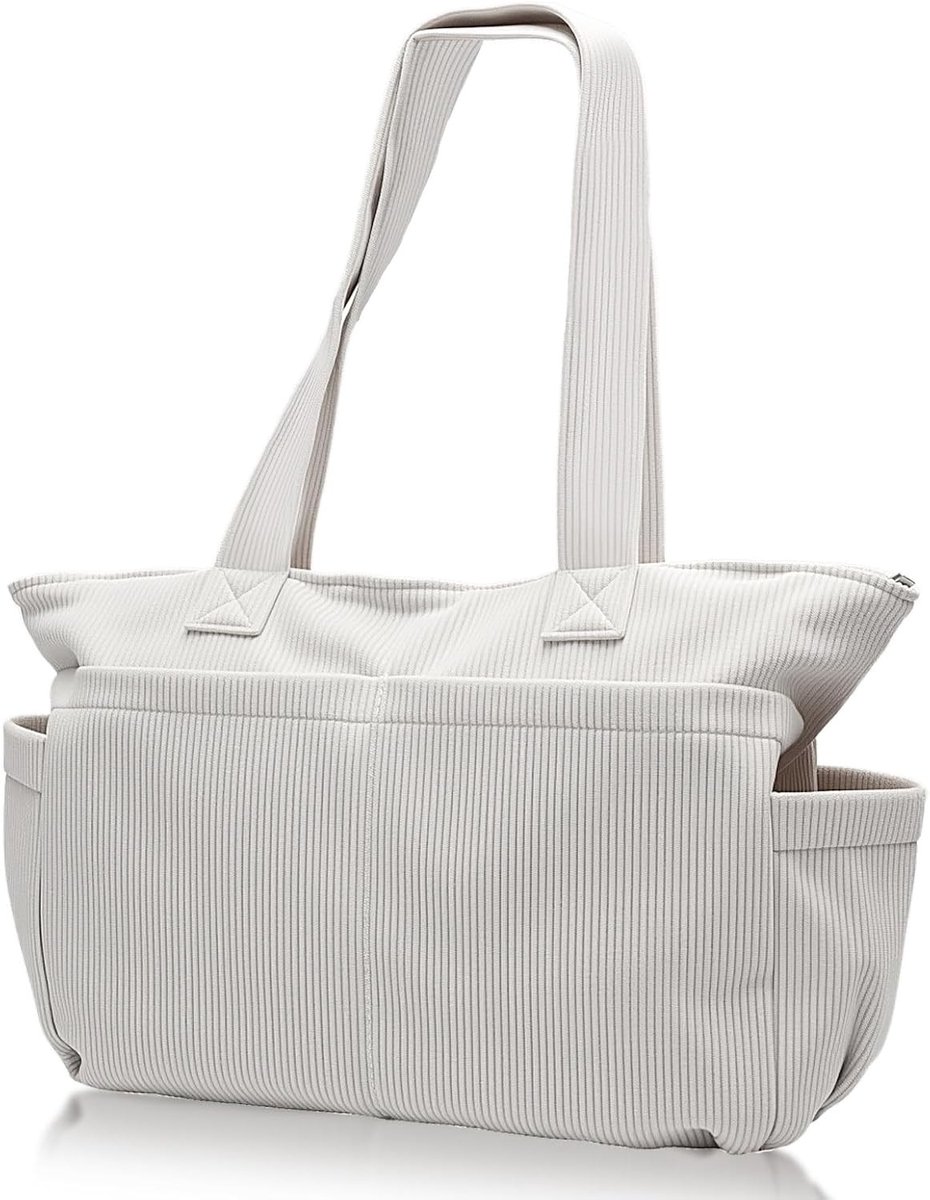 Vrouwelijke Tote Bag Shopper, Waterdichte Werk- en Laptoptas met 17 Inch Compartment, Vouwbare Handtas voor Strand, Sport en Reizen