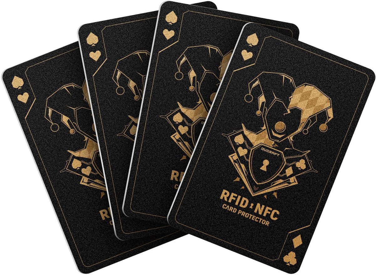 SolidKeus - Ultra Dunne RFID Blokkering Kaarten, Set van 4