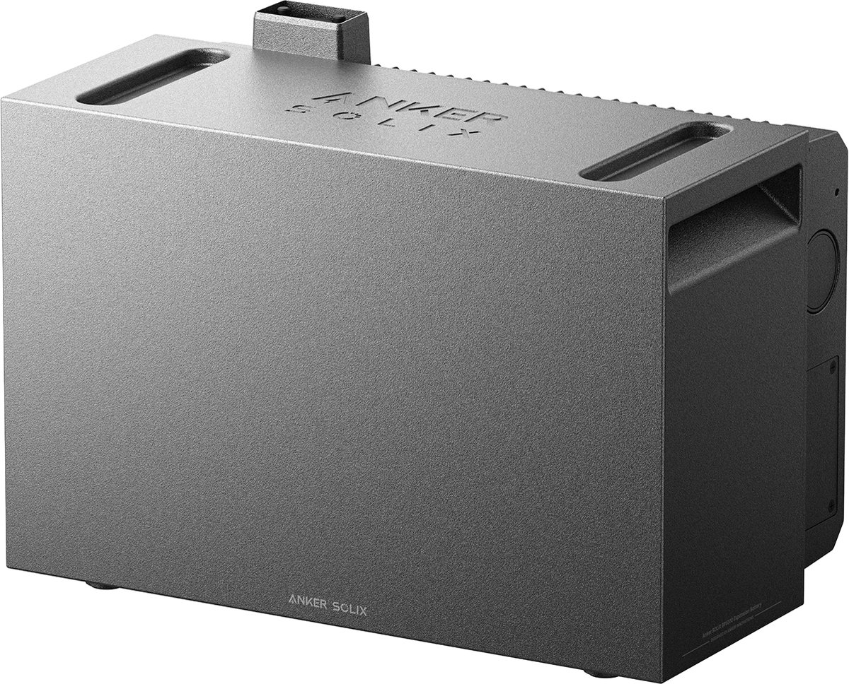 Anker SOLIX BP5000, uitbreidingsbatterij voor Solarbank 4 Pro, 5kWh capaciteit, uitbreidbaar tot 30kWh, 10.000 laadcycli, modulair design, plug-and-play, eenvoudig te installeren