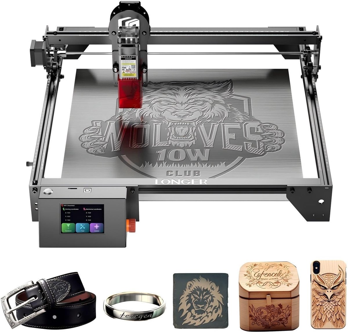 SolidKeus - 10W Laser Graveermachine en Snijder Upgrade Edition