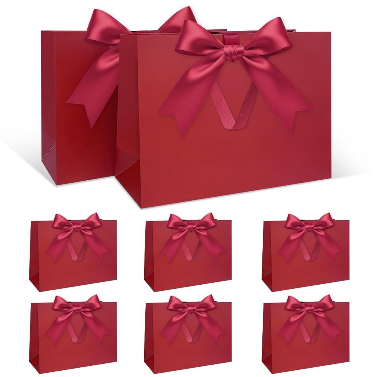 SolidKeus - Rode Geschenkzakjes voor Bruiloft en Verjaardag