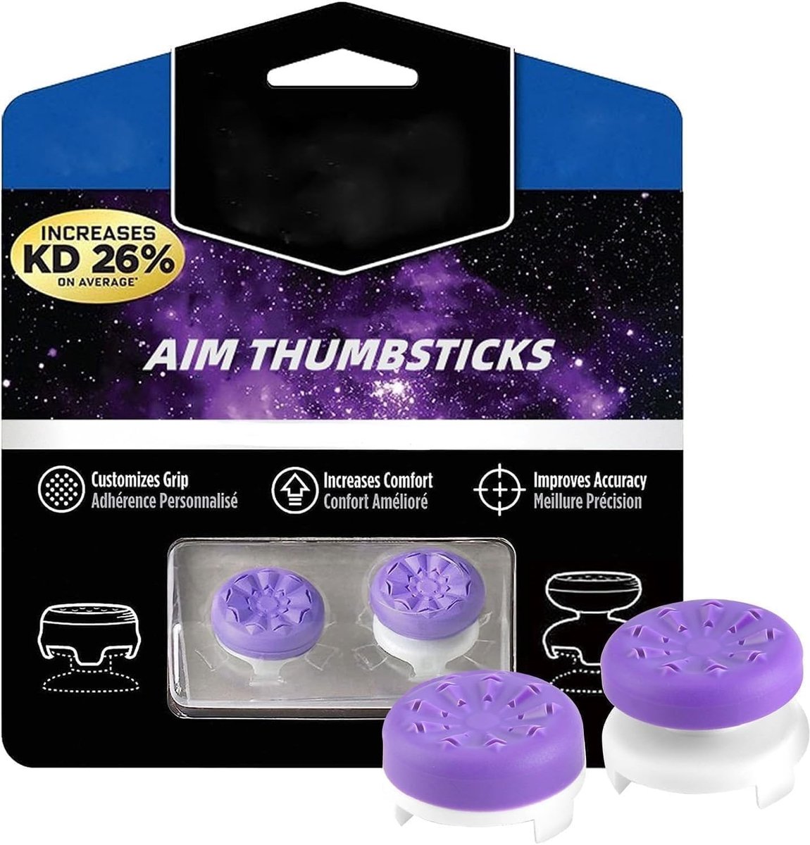 SolidKeus - Paar Siliconen Thumbsticks voor PS4 en PS5 Controller
