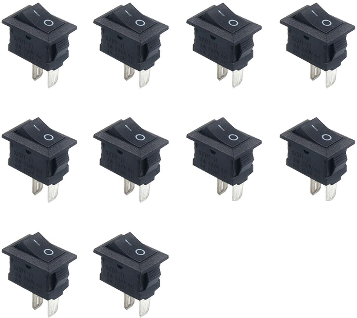 SolidKeus - Set van 10 Mini Wipschakelaars voor Apparaten