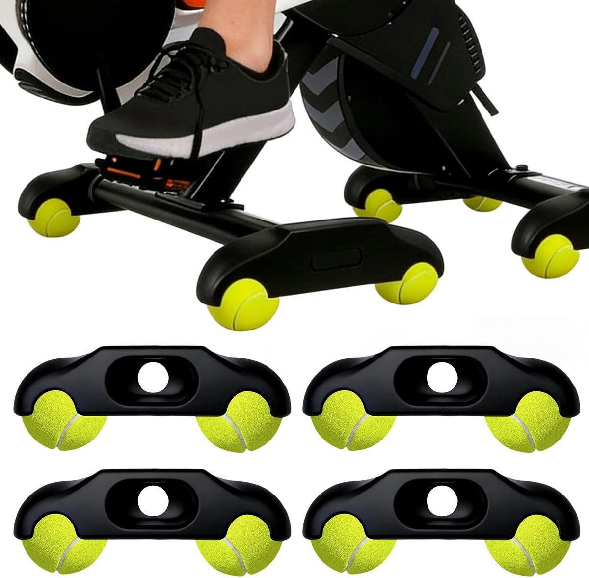 SolidKeus - 4 Stuks Rocker Plate Voeten voor Indoor Fietstrainer