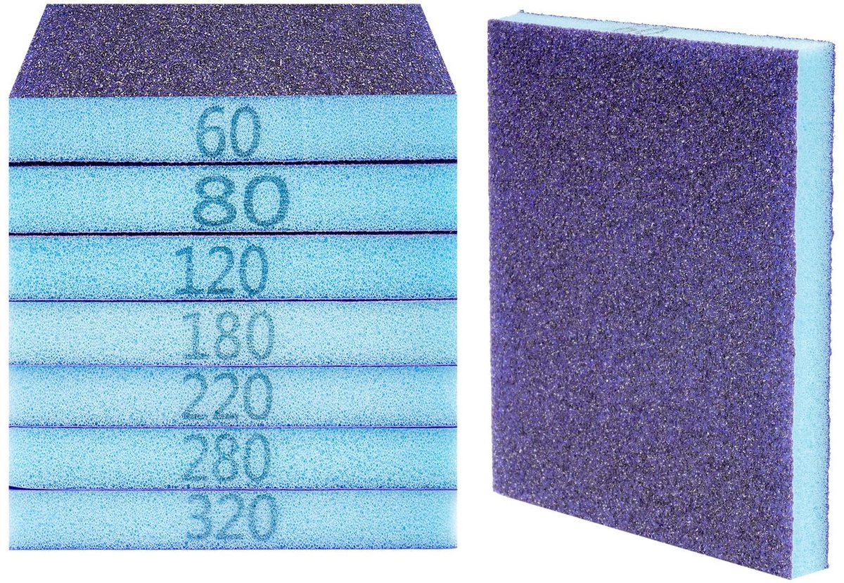 SolidKeus - Set van 8 Herbruikbare Schuurpads voor Diverse Materialen