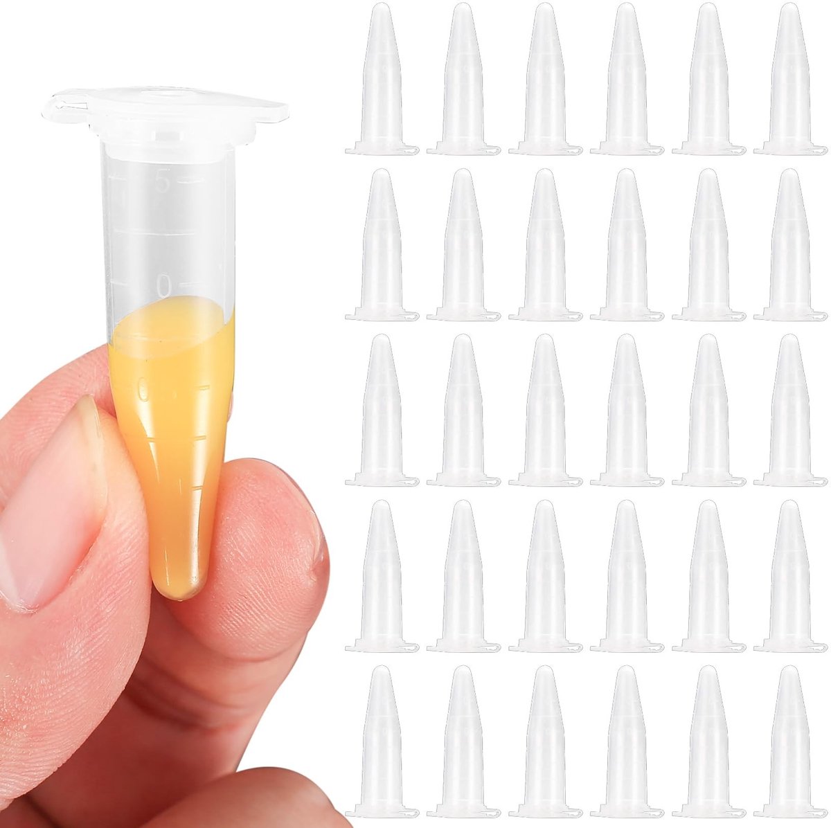 SolidKeus - 400 Stuks Transparante Reactietubes voor Laboratoria