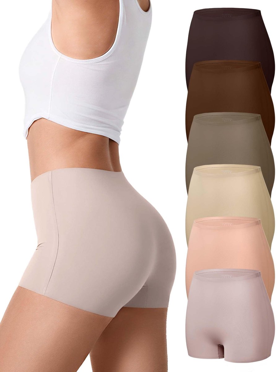 SolidKeus - Dames Fietsshorts met Hoge Taille en Ademend Viscose
