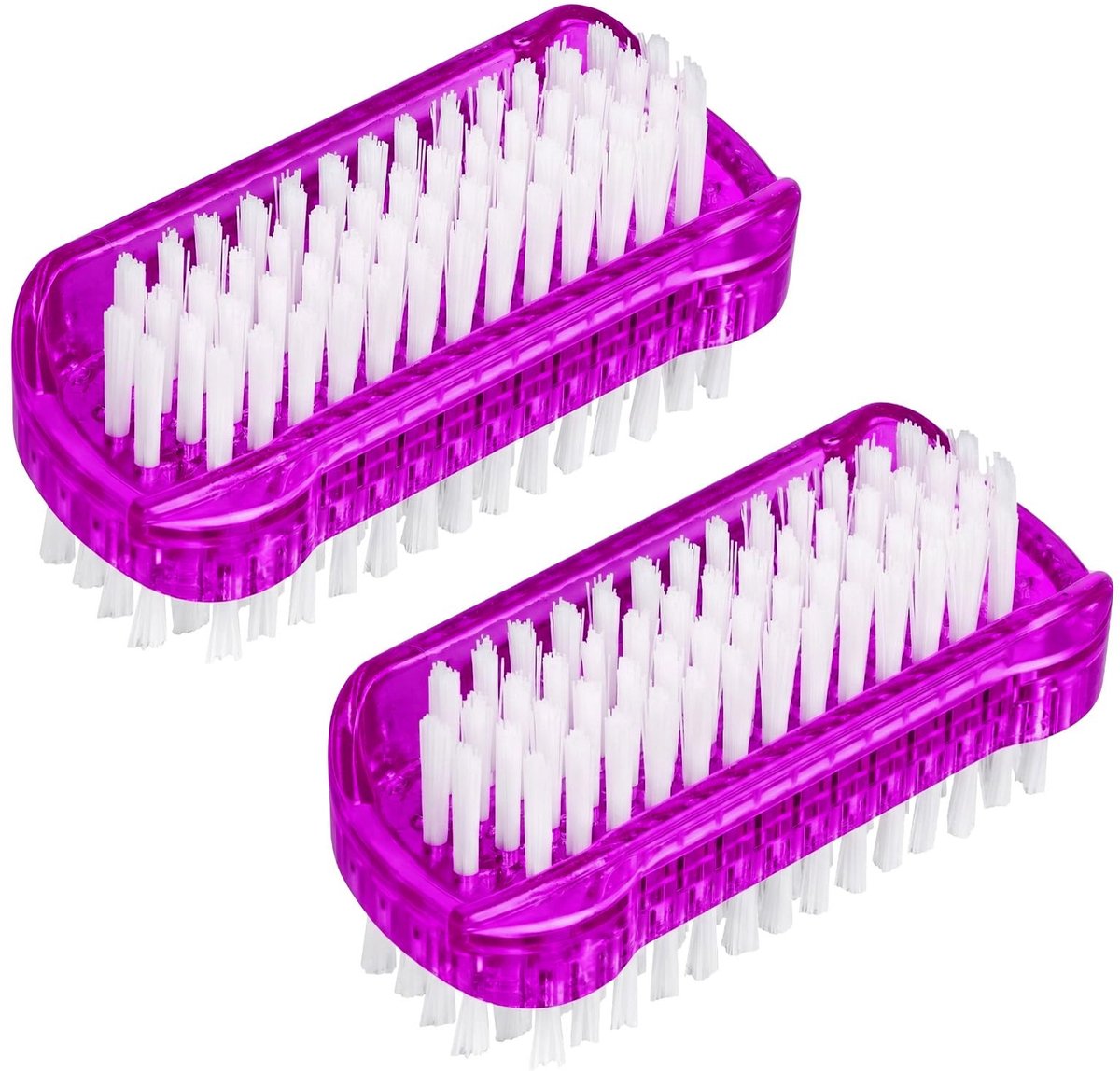 SolidKeus - Dubbelzijdige Handborstel voor Nagelreiniging (Set van 2)