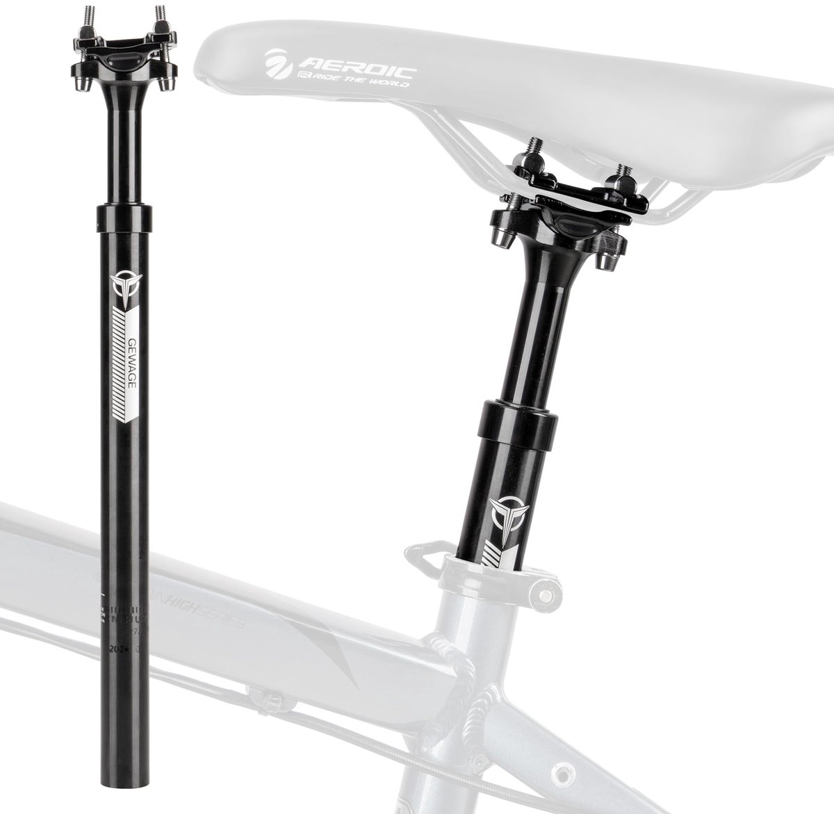 SolidKeus - Aluminium Verende Zadelpen voor Fietsen
