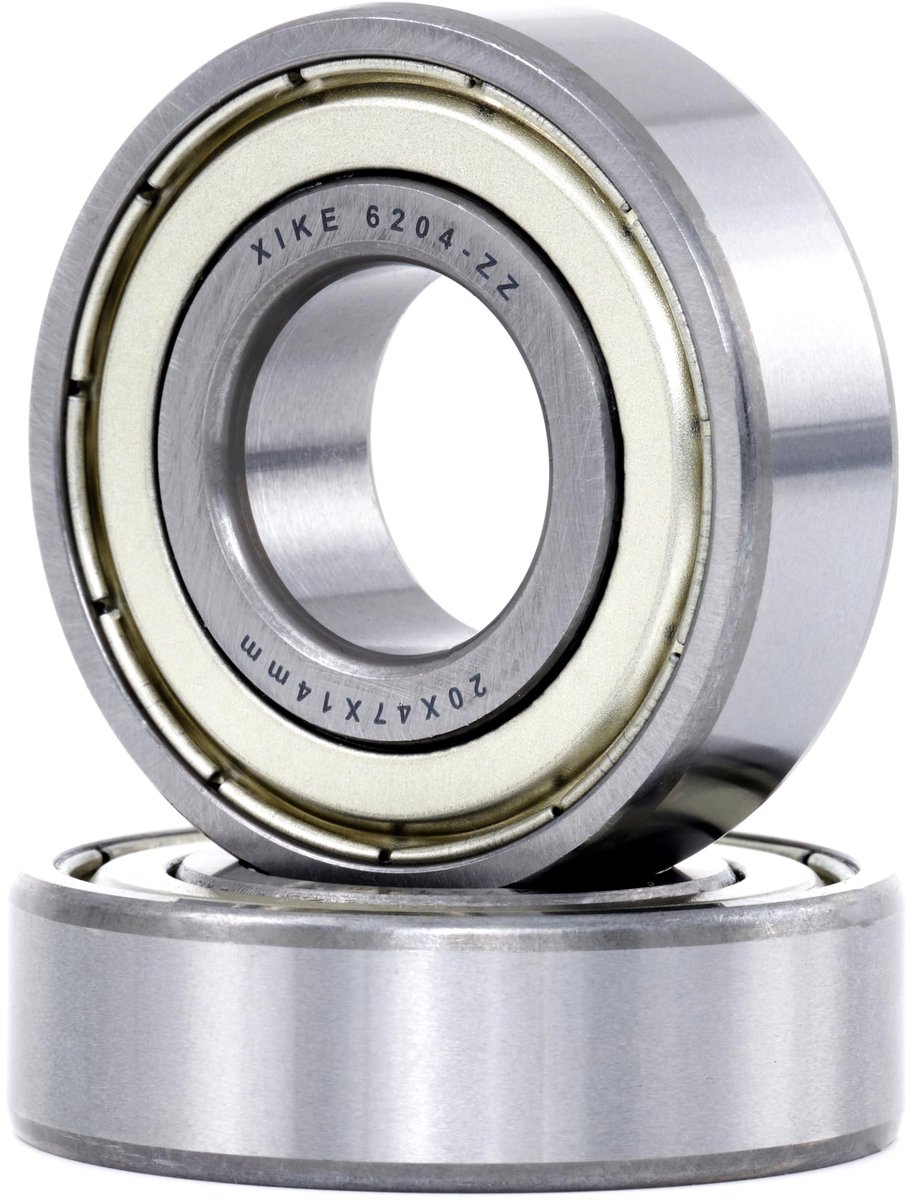 SolidKeus - 2 Stuks 6204ZZ Gesealde Kogellagers 20x47x14mm
