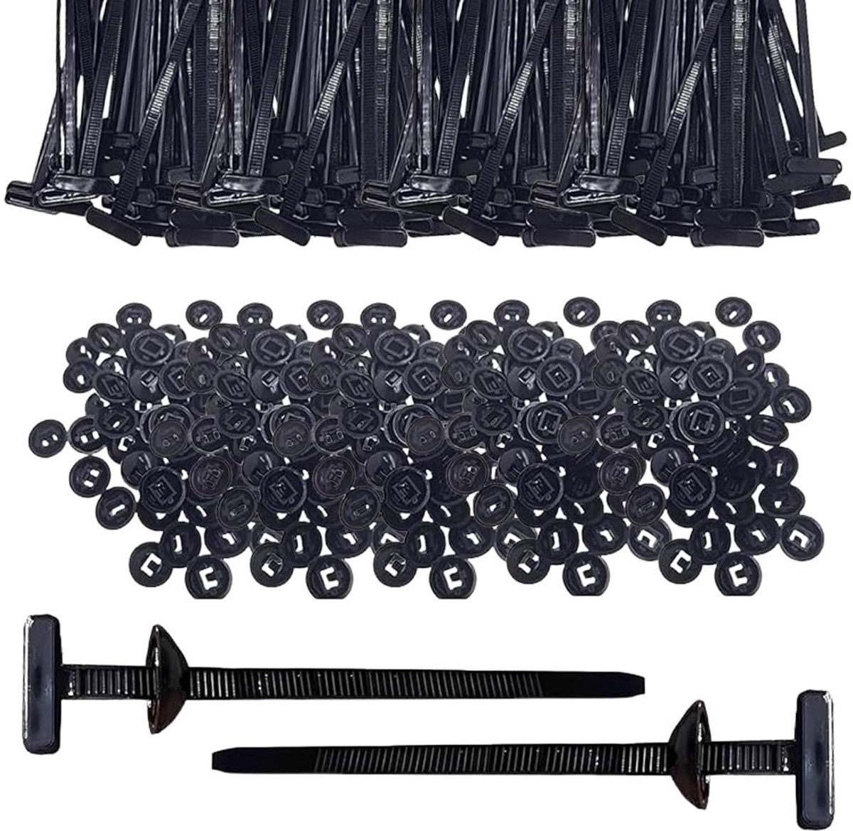SolidKeus - 100 Stuks Nylon Kabelbinders voor Meerdere Toepassingen