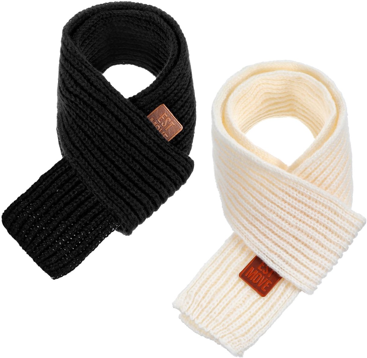 SolidKeus - Set van 2 Warme Kinder Sjaals voor de Winter